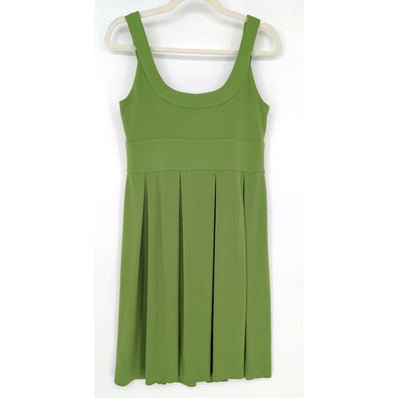 VTG 90s Y2K Green Milkmaid Pleated Dress Fairy Grunge Goblin Indie‎ Sleaze Retro - Picture 8 of 12